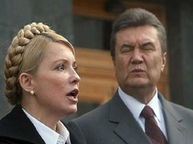 Юлия Тимошенко и Виктор Янукович. Фото: 212.ua