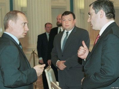 Владимир Путин и Михаил Ходорковский. Фото crazy.werd.ru