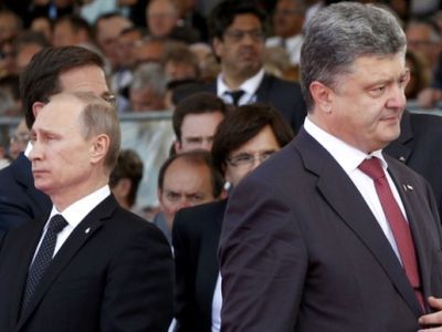 Путин и Порошенко. Фото: Unian.net (с)