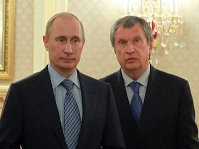 Путин и Сечин. Фото: nnm.me