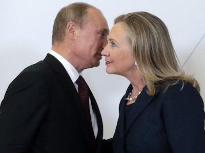 Путин и Клинтон. Фото: medialeaks.ru