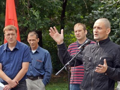Сергей Удальцов на митинге в Пензе. Фото: Александр Воронин, Каспаров.Ru