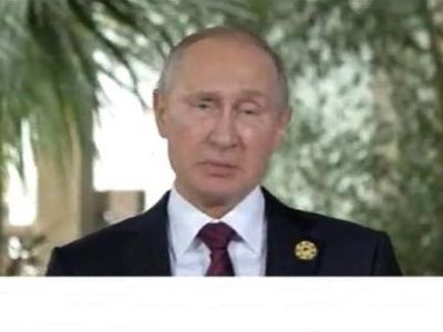 В.Путин во время беседы с журналистами по итогам саммита АТЭС, 11.11.17. Скрин видео rbc.ru