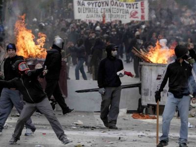 Акция протеста в Греции. Фото: Hyser