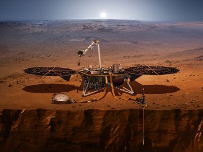 Зонд InSight на Марсе. Иллюстрация: mars.nasa.gov