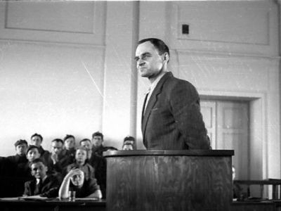 Витольд Пилецкий на суде, 1948 г. Источник: aillarionov.livejournal.com