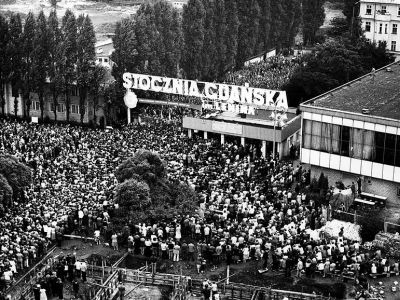 Забастовка на Гданьской судоверфи, 1980. Фото: ru.wikipedia.org