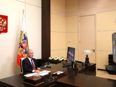 Владимир Путин проводит "открытый урок", 1.09.2020. Фото: kremlin.ru