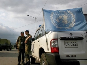 Наблюдатели ООН в Грузии. Фото: с сайта daylife.com
