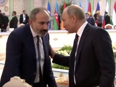 Пашинян и Путин в Душанбе, 2019 г. Скриншот https://youtu.be/YKbm8t98hXw