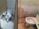 Туалет школы в Якутске (слева) и школьный туалет в п. Кавказский в Карачаево-Черкесии (слева). Фото: promonado.ru